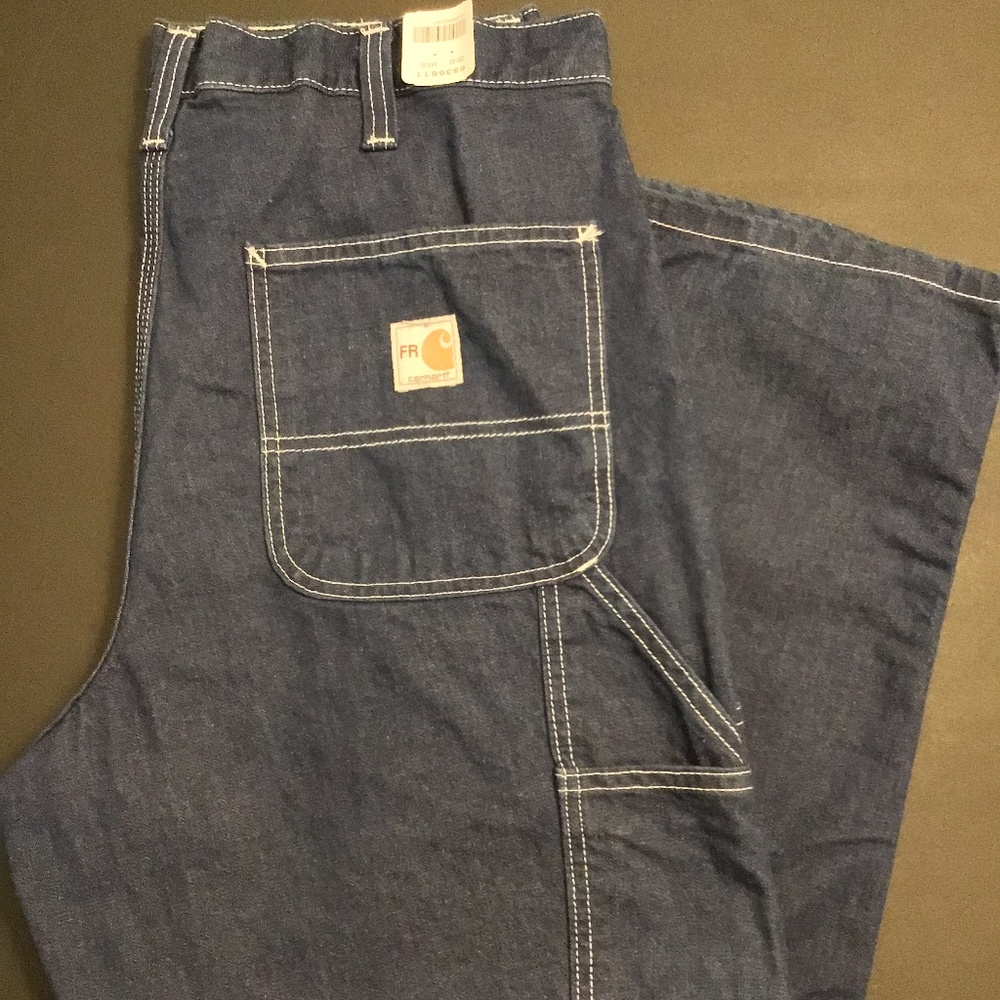 ⏬ $25 Carhartt FR Carpenter Jeans Size 34 x 30